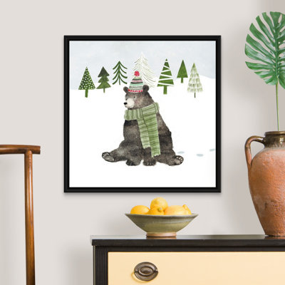 «Woodland Christmas IV» par Victoria Borges - reproduction d'art sur toile