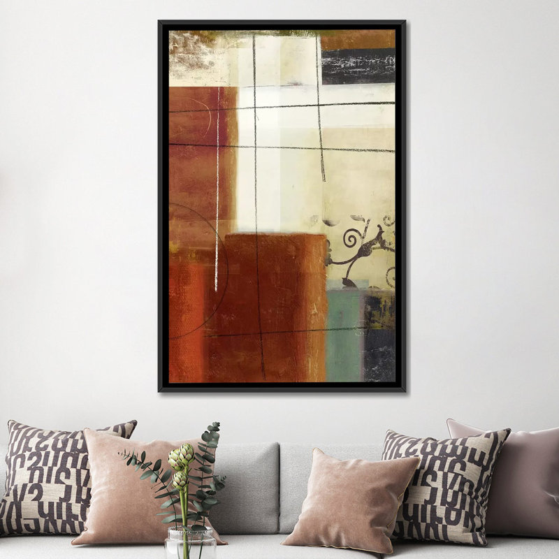 « illusions », impression sur toile, H 26 po x l 18 po x P 1,5 po, Toile avec cadre noir, Pas de tapis