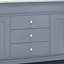 Meuble-lavabo double 73 po avec plateau en marbre Elisiana