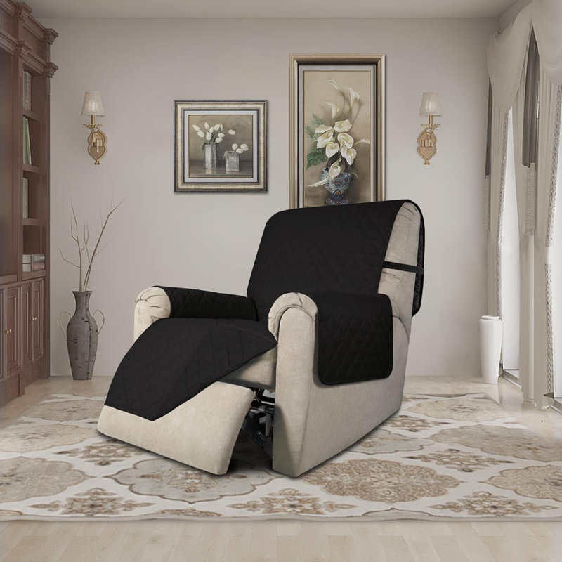 Housse de fauteuil inclinable réversible Easy-Going Chair, H 3,35 po x l 11,5 po x P 11,5 po, Tissu noir