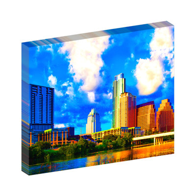 Austin Skyline, Austin Texas - reproduction de photo sur toile tendue