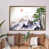 White Floater Framed