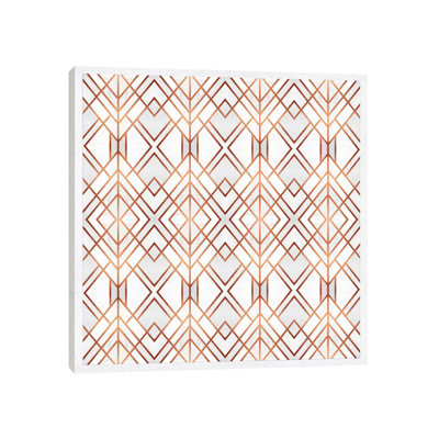 Copper Geo - Single Picture Frame Print on Canvas