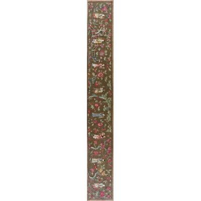 Textile floral antique chinois