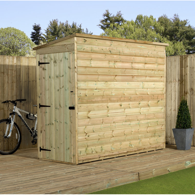 Shiplap Pent Wooden Shed, 3ft. W x 8ft. D
