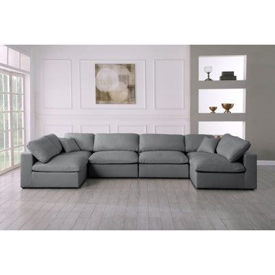 Burrows Upholstered U-Shaped Sectional Reversible