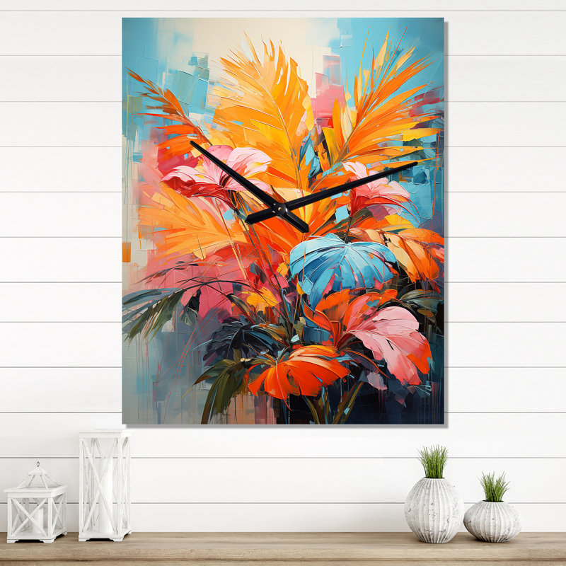 Jelline - Horloges murales florales, Moyen