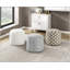 Repose-pieds cylindrique rembourré en tissu de chenille, repose-pieds, repose-pieds antidérapant, fauteuil à billes, repose-pieds 1 pièce