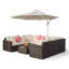 Yancey 5 Seater Rattan Corner Sofa Set