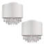 Lampley Fabric Semi Flush Mount-407741081-407741086