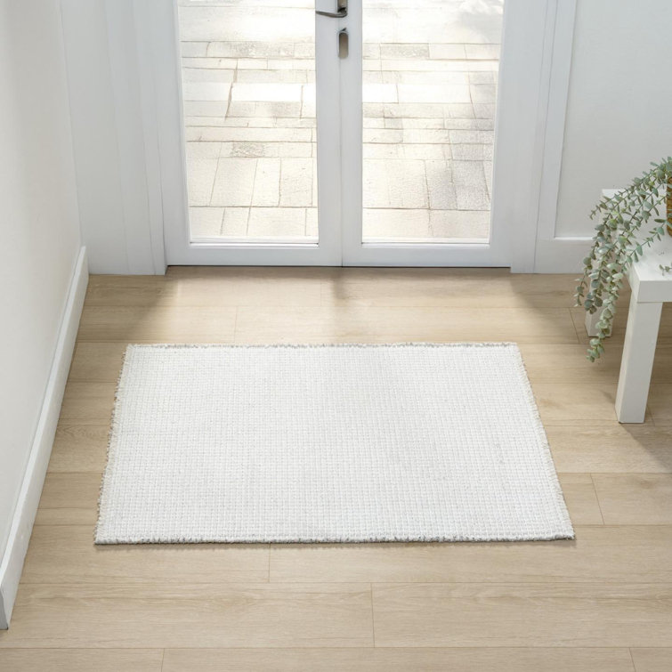 Tapis à deux tons à franges