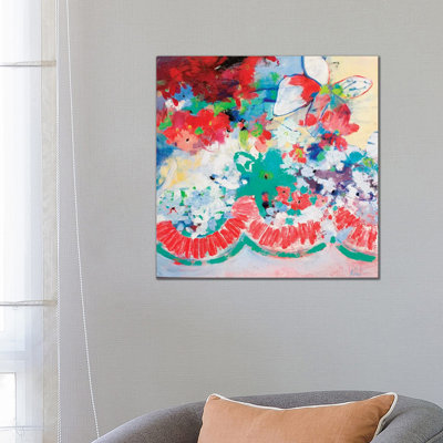 Flower Garlands 1 Piece Wrapped Canvas Painting