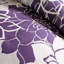 Élégant édredon très grand gris / mauve taupe avec tissu en coton, rembourrage et 3 oreillers décoratifs, literie très grand, édredon, jupe de lit, brodé-118742648