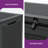 Quartey 100 Gallons Water Resistant Resin Lockable Deck Box-72729471