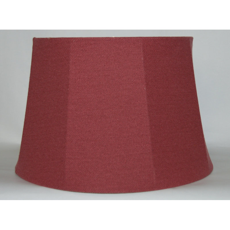 12.5'' H Cotton Drum Lamp Shade, Burgundy