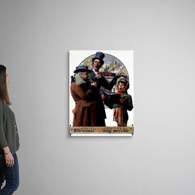 Art mural en toile Christmas Trio