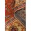 Tapis carré en laine fait à la main orange Oushak 9 x 9