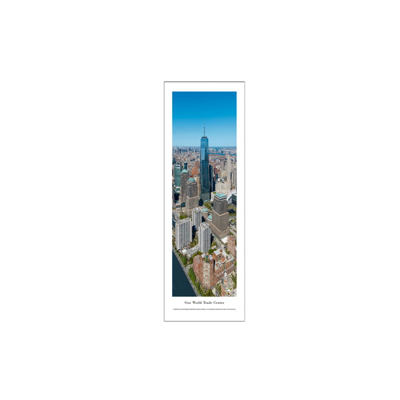 Impression panoramique One World Trade Center, H 13,5 po x l 40 po, Papier