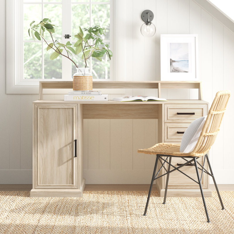 Amarjot Computer Desk, Birch