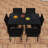 High-Quality Steel Outdoor Table And Chair Set-1126160234