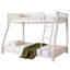 Lit superposé simple au-dessus de simple de 76 pouces pour enfants, structure stable renforcée avec barrières de sécurité complètes et échelle intégrée, conception sécuritaire pour les enfants pour un dortoir de chambre à coucher-675336686