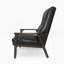Chaise d'appoint rembourrée Mid-Century