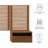 Modway Render Wall Mount Queen Headboard and Modern Nightstands-88459697