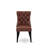 9-piece kitchen dining set includes a wooden dining table and 8 Burgundy Polyester fabric padded Chairs with Button Tufted Chair Back - Sand Blasting Black Finish-931481065-928726356