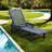 Durable Hdpe Patio Chaise Lounge Chairs, Adjustable Modern Design For Poolside