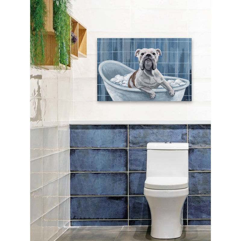 «Bubble Bath Time», reproduction d'art sur toile tendue, H 8 po x l 12 po x P 1,5 po