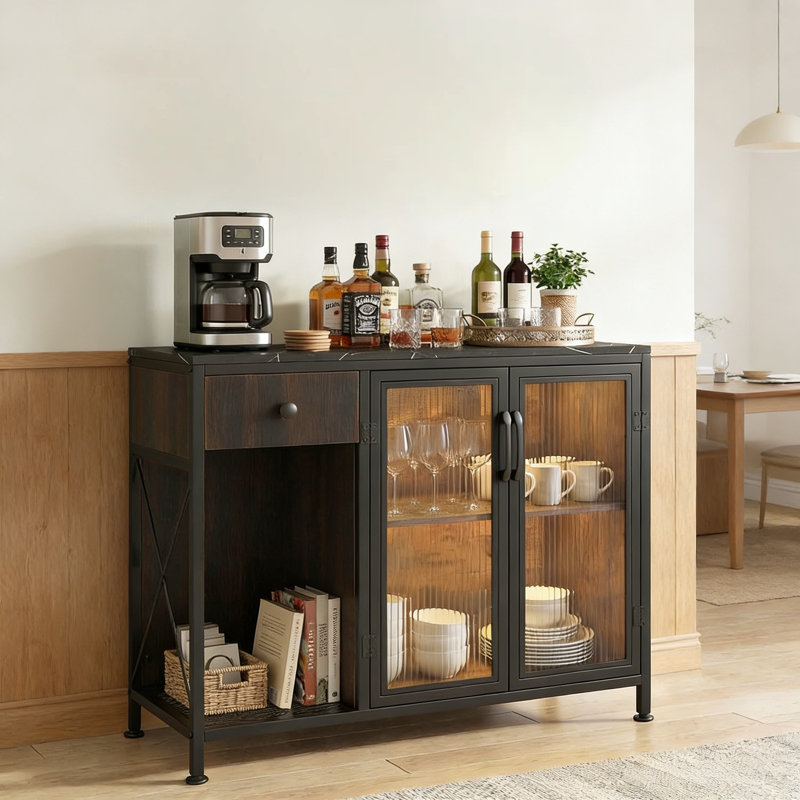 87cm Sideboard, Black