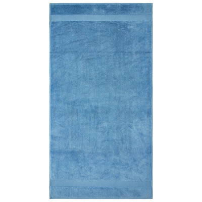 Ensemble de serviettes de bain 100% coton Splash Splash, serviettes de bain absorbantes ultra douces 550 g / m² pour spa et usage quotidien, certifié OEKO-TEX, paquet de 2, bleu foncé