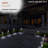 Brown Solar Powered Integrated LED Metal Pathway Light Pack