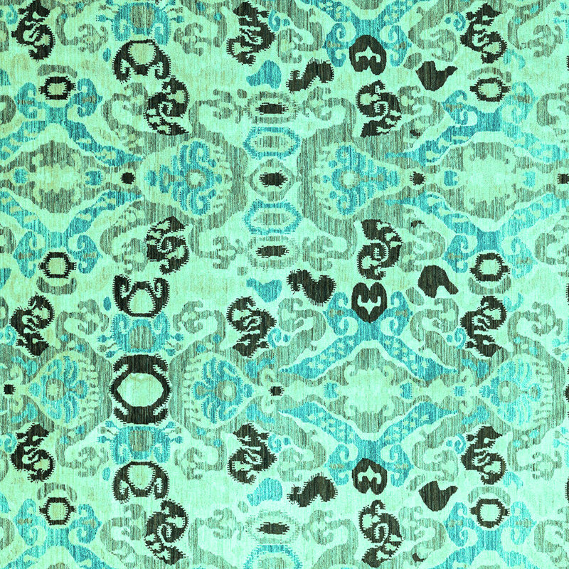 Carmeletta Washable Oriental Indoor Rug, Square 5'