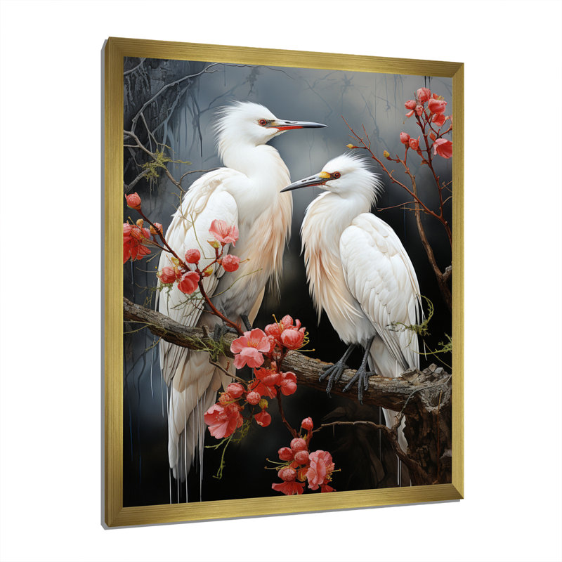 Carovilli Japon Art Harmony Of Crane I, H 20 po x l 12 po x P 1 po, Encadrement doré