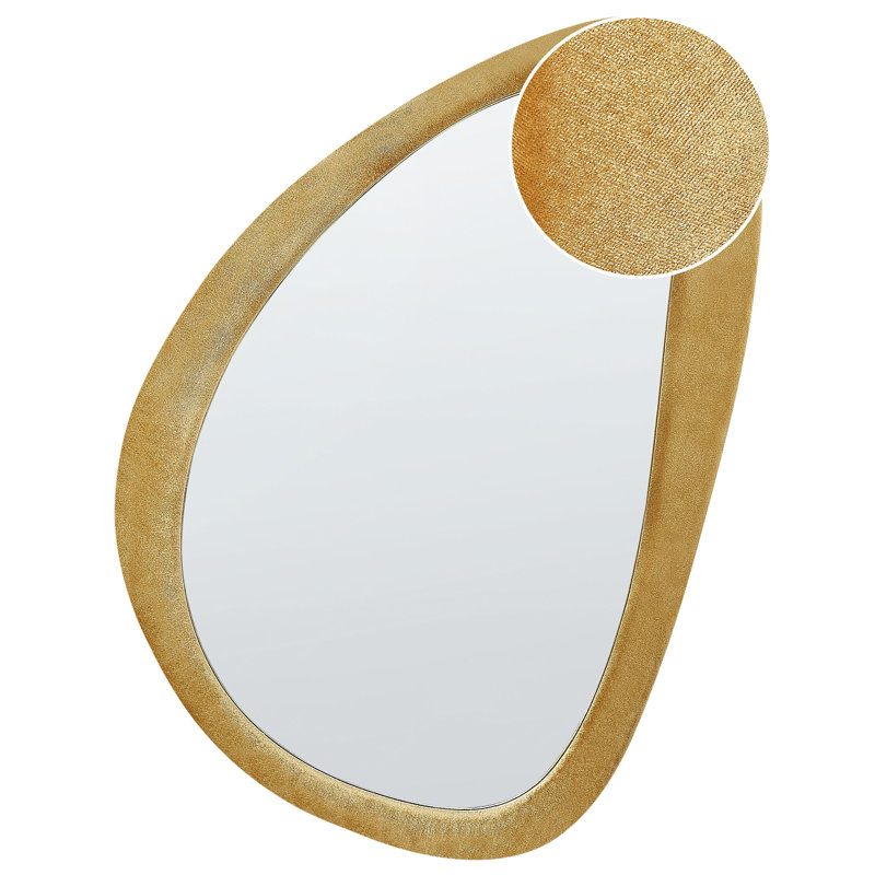 Brooxie Fabric Asymmetrical Wall Mirror