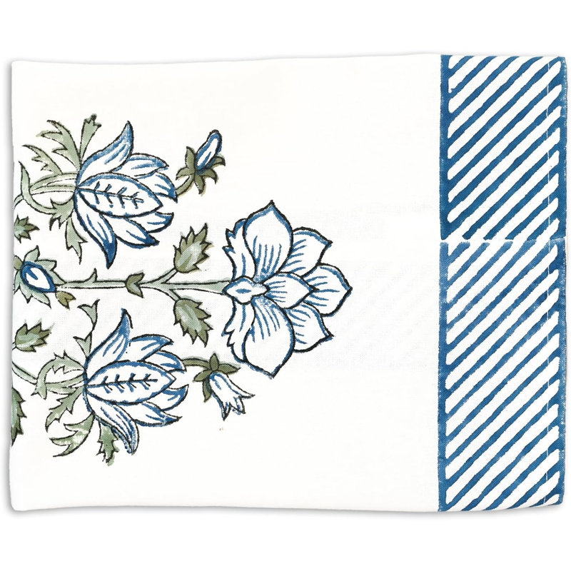 Ensemble de 4 serviettes de table en coton Marwaah