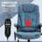 High Back Vibration Massage Office Chair With 6 Vibration Points, Heated Reclining PU Leather Computer Chair With Armrest And Remote