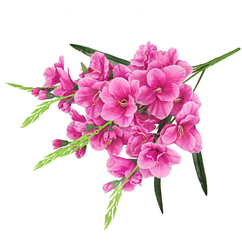 Buisson de glaïeuls artificiels, Rose fuchsia