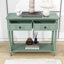 Console Charmie en bois avec deux tiroirs et tablette ouverte pour le salon-1854123820