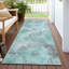 Tapis bleu sarcelle lavable à la machine intérieur / extérieur Xhevrie-1904306643