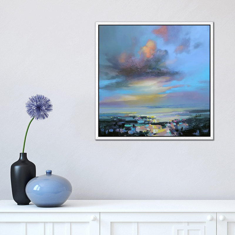 Hebridean Light II by Scott Naismith - Print on Canvas, 45.72 cm H x 45.72 cm W, White Framed