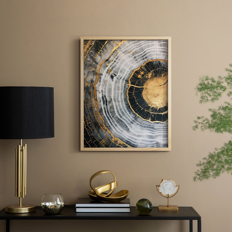 ABSTRACT Series CCXLV III, reproduction encadrée - bois massif, H 11 po x l 9 po