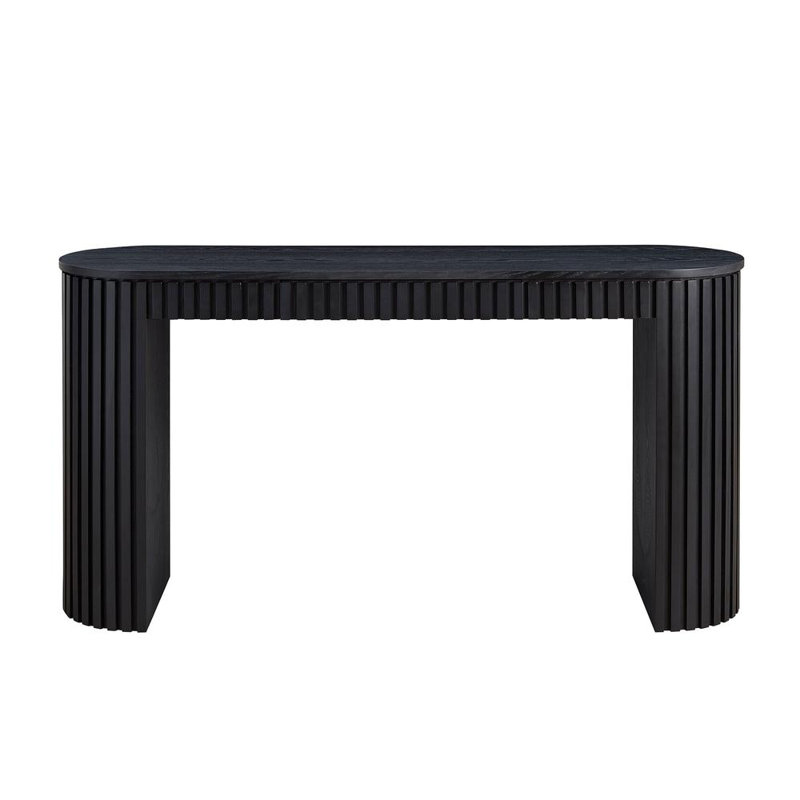 Modern Console Table With Drawer, Black, 31.49" H x 59.05" W x 15.74" D, Yes