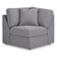 Canapé modulaire 6 pièces avec méridienne et console audio Braintree-111569798