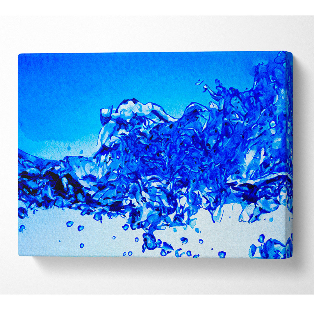 Blue Celebration - Kunstdrucke auf Leinwand - Wrapped Canvas