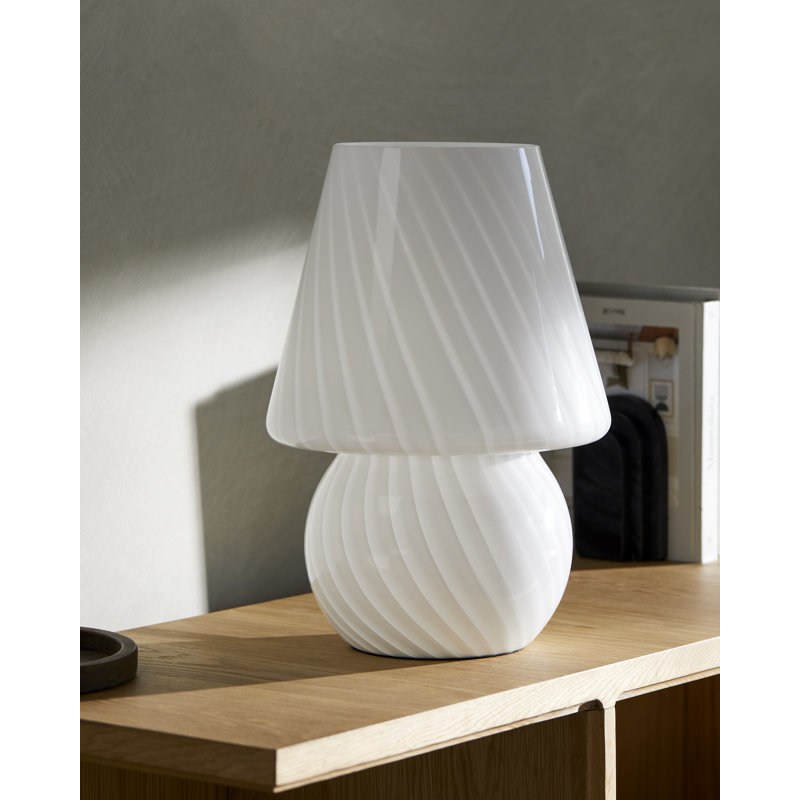Lampe en verre Norfolk, Blanc