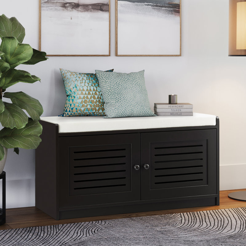 Trejan 10 Pair Shoe Storage Bench, Espresso