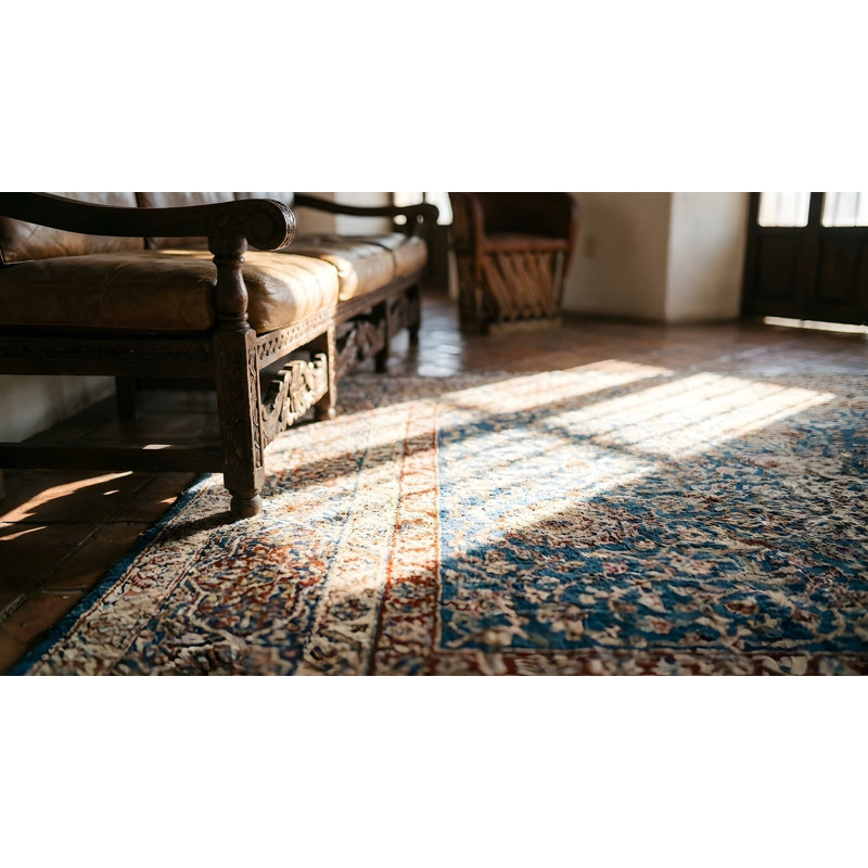 Magnifique tapis antique d'Agra Gonad