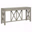 Console de style campagnard avec placage en acacia - 4 tiroirs spacieux avec design moderne Crisscross-665935963